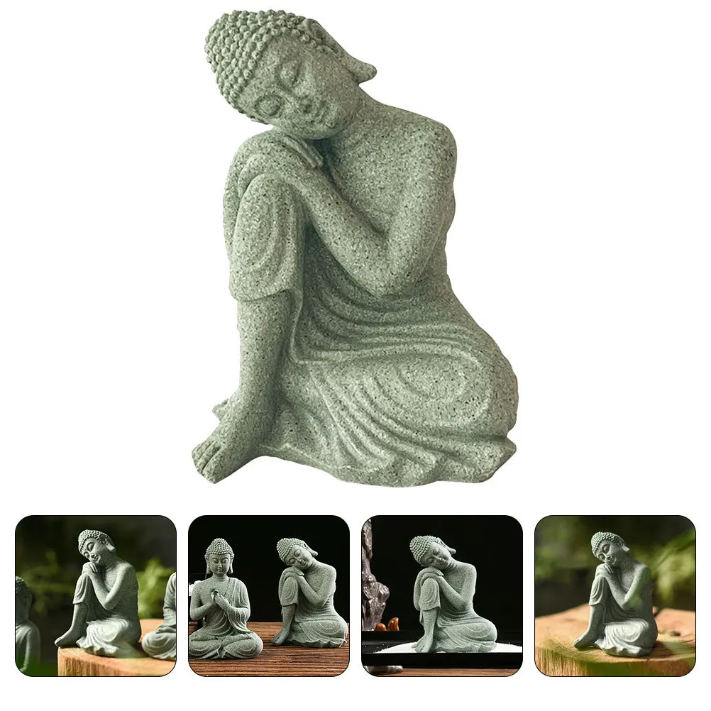 

Aquarium Buddha Decor Exquisite Fish Tank Buddha Statue Meditation Sculpture Zen Style Fish Tank Ornament Home Decoration