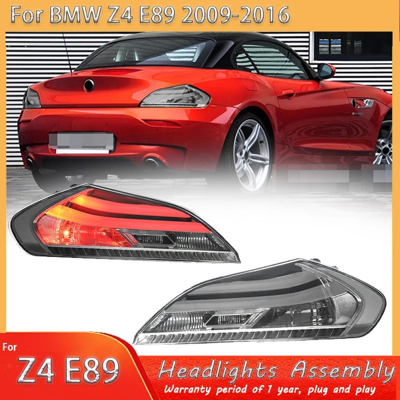 

Автомобильные фонари для BMW Z4 E89 2009-2016 Аксессуары для светодиодных задних фонарей E89 Автоматические задние противотуманные фары DRL Тормозной указатель поворота Plug and Play