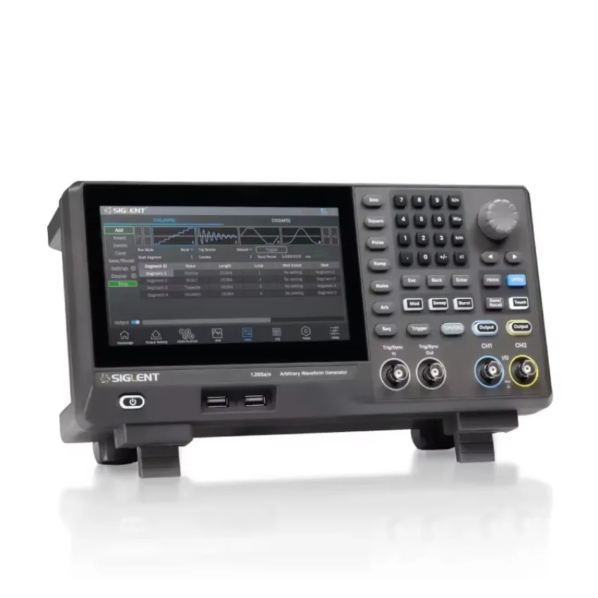 SIGLENT SDG3082X 2-channel 160MHz Arbitrary Waveform Generator 7-inch Touchscreen 1.2 GSa/s DAC Sampling Rate Sine Signal Source