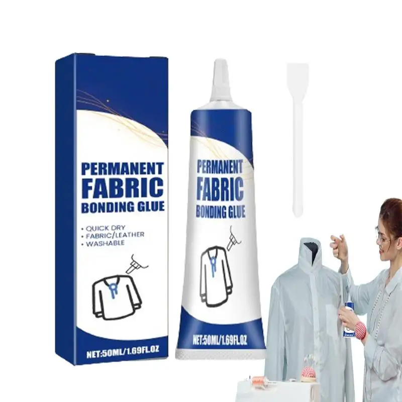 Fabric Glue Quick Dry Fabric Patching Glue Strong Fabric Waterproof Glue Clear Fabric Adhesive Versatile Fabric Repair Adhesive