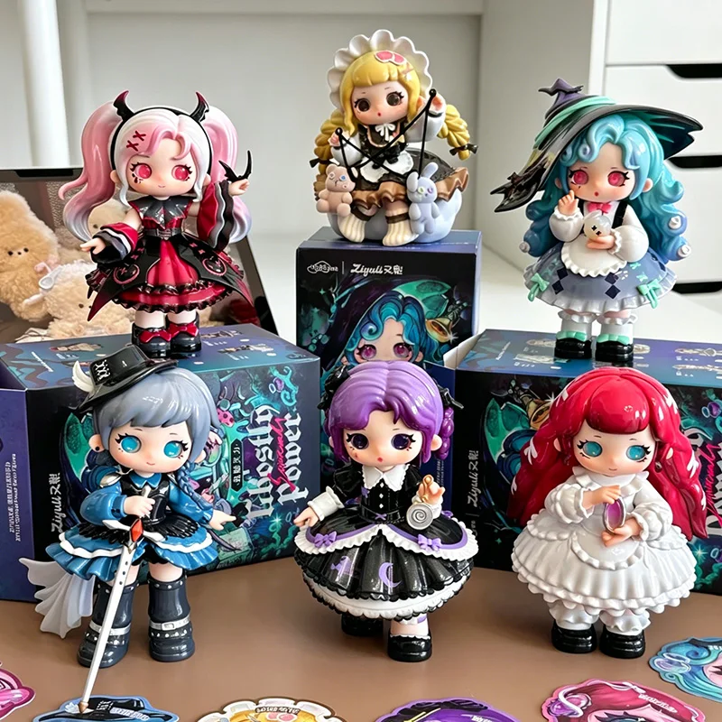 

Ziyuli Ghostly Spiritly Power Series Blind Box Gothic Ziyuli Action Figure Surprise Bag Anime Figurine Home Decor Blindbox Toys