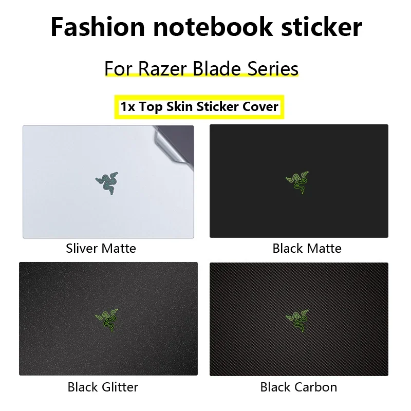 1pcs Skin Sticker For Razer Blade Series 13 14 15 16  RZ09-0370 RZ09-0427 RZ09-0300-0288 RZ09-0483 15 Base model/Advanced model