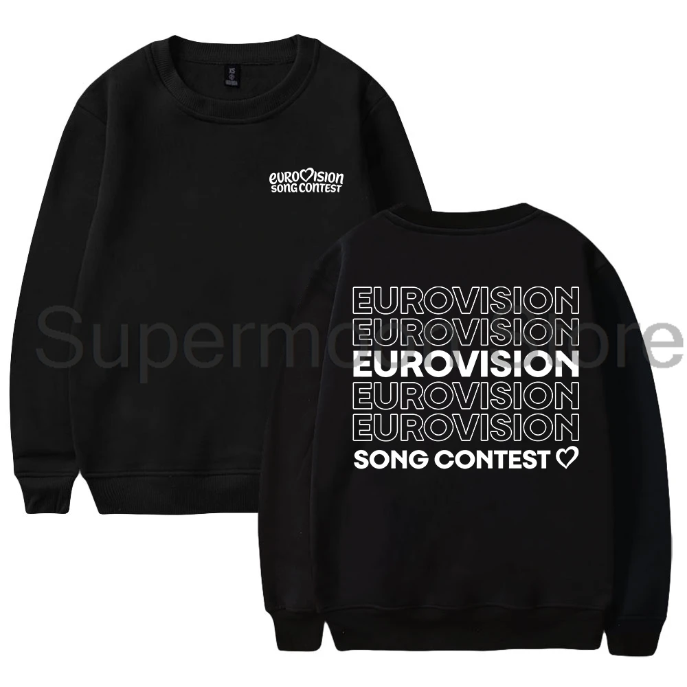 Eurovision Song Contest 2026 Repeat Logo Crewneck Long Sleeve Streetwear Men Women Pullover Sweatshirts