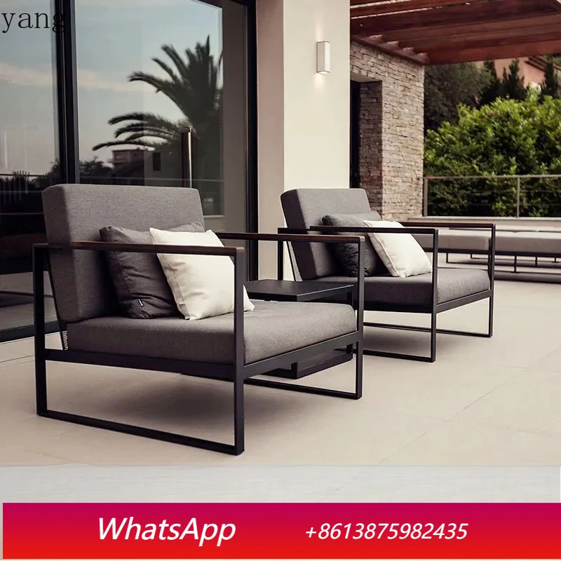 

LH outdoor courtyard open-air garden balcony waterproof sunscreen leisure rattan chair furniture combination