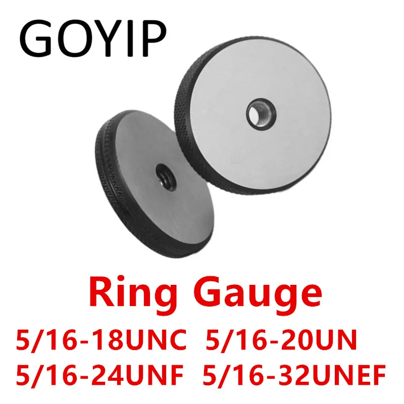 5/16-18  5/16-20  5/16-24  5/16-32  UN UNF UNC UNEF 2A American Standard Thread Ring Gauge Go And No-Go Gage