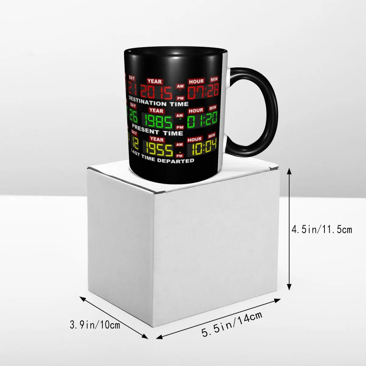 Personalized Time Circuits On Mug DIY Back To The Future Ceramic Milk Tea Coffee Cup 5