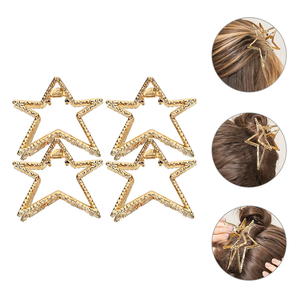 

Five-pointed Star Gripper Hair Clips for Thin Women Decorative Accessories Jaw Claw Small