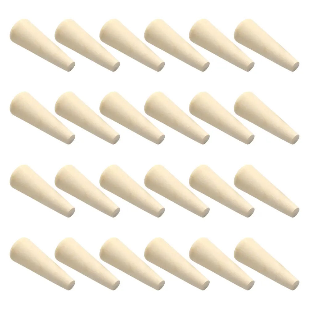 

24 шт., деревянный держатель для колец, конус, подставка для ювелирных изделий, минималистичный органайзер для колец из натурального дерева для розничного магазина, стойка ювелирных изделий