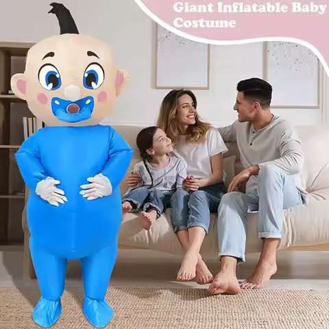 Inflatable baby costume gender reveal inflatable jumpsuit funny funny fancy dress Halloween cosplay party character props