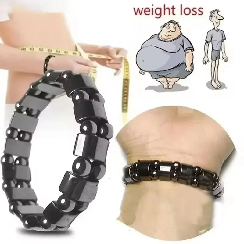 

Классический гематитовый энергетический бисер, эластичная магнитная терапия, браслеты для похудения, здравоохранения для мужчин и женщин