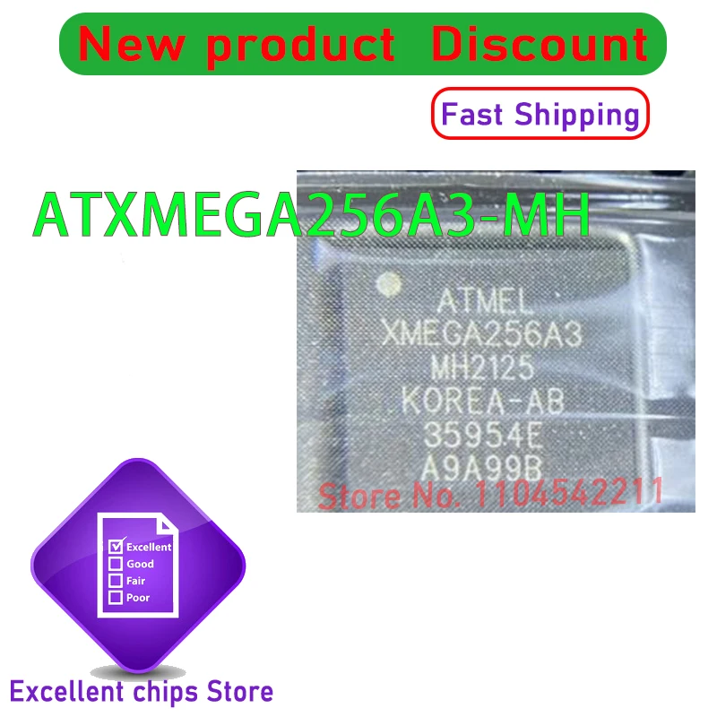 

1PCS/LOT ATXMEGA256A3 ATXMEGA256A3-MH QFN64 New original