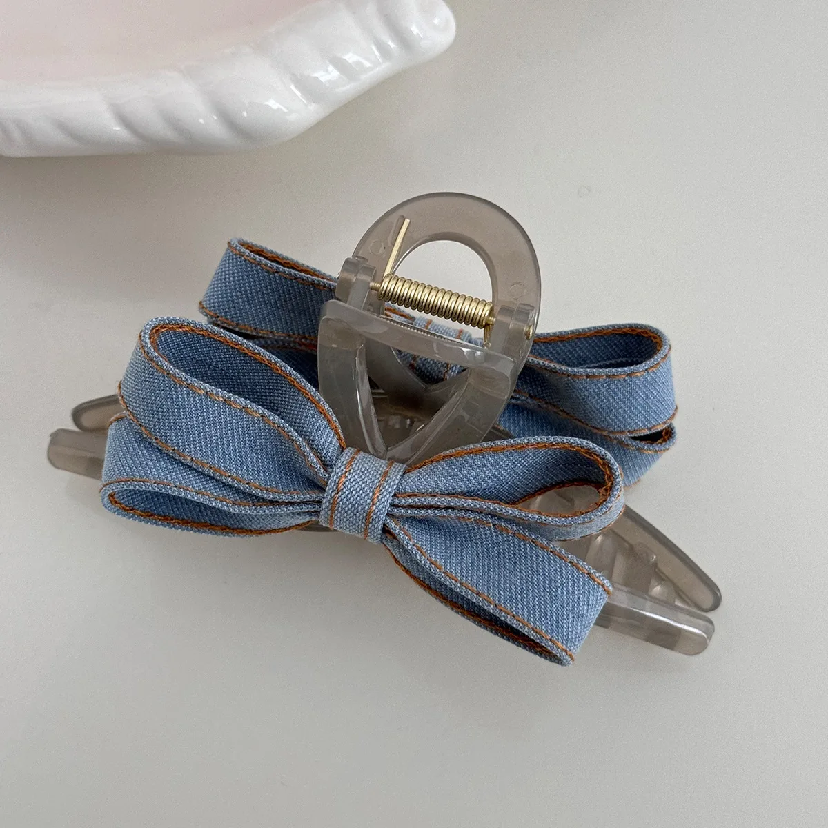 

Claw clip hair bows accessoires femme for women girl pin korean large thick shark Headdress crab vintage popular catches trendy