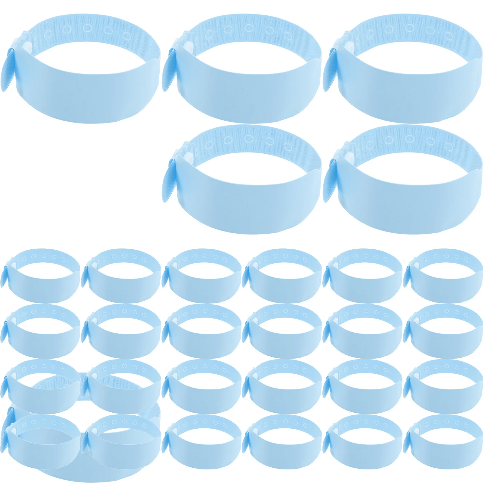 

100pcs Hospital Id Wristbands Pvc Medical Bands Waterproof Disposable Writable Patient Identification For Hospitals