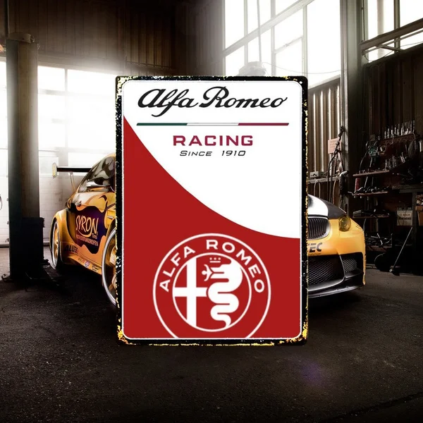 Alfa Romeo Racing Since 1910 Tin Sign