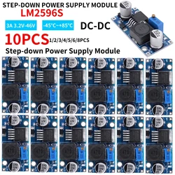 10PCS-1 LM2596 Step-down Power Supply Module 3A 3.2-46V DC to DC Voltage Regulator Module Buck Converter Adjustable/Fixed Module