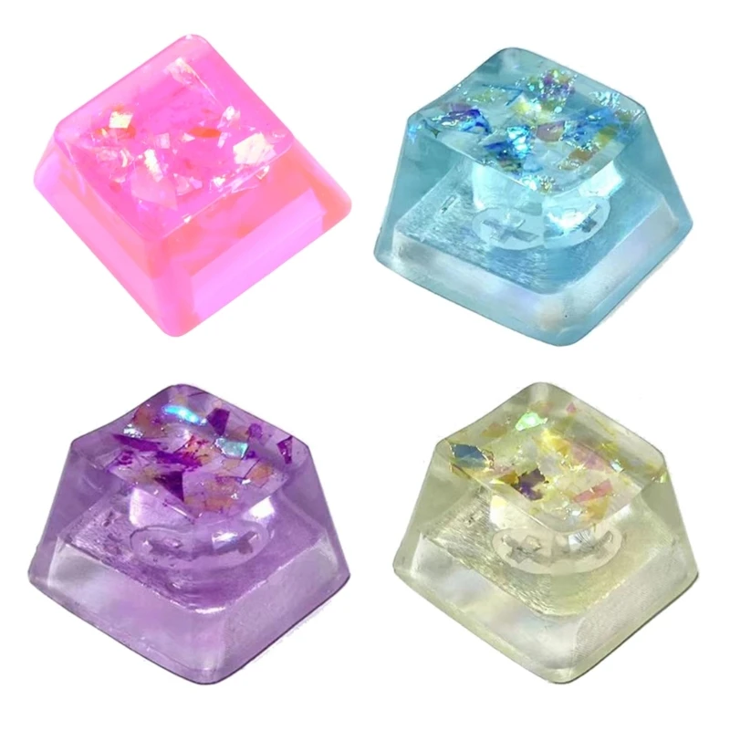 Game Mechanical Keyboard Accessories Epoxy Resin for Cross Shaft Special Keycap Light Transmission Dropship