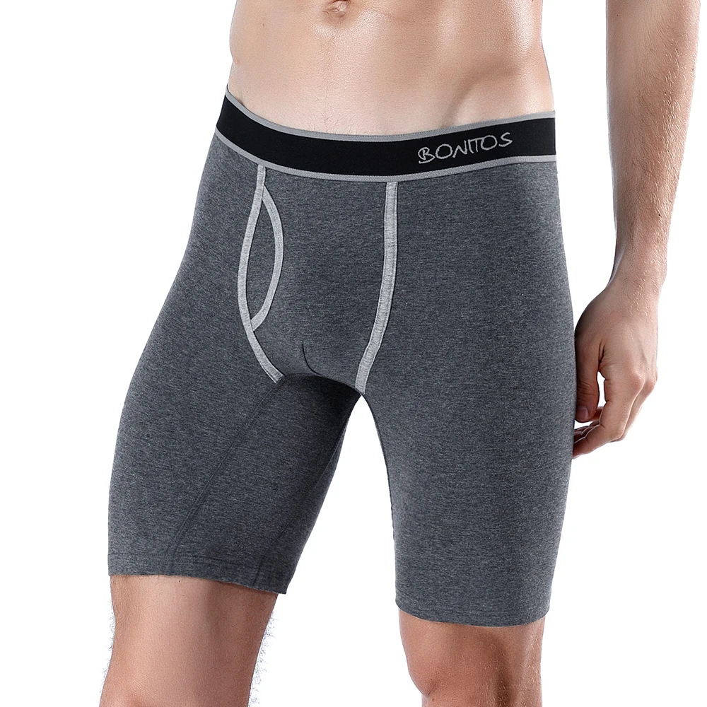 2024 New Style Cotton Fly Boxer Long Leg Underwear For Man Shorts Big Size And Panties Homme Luxury Brand Boxerhomme Underpants