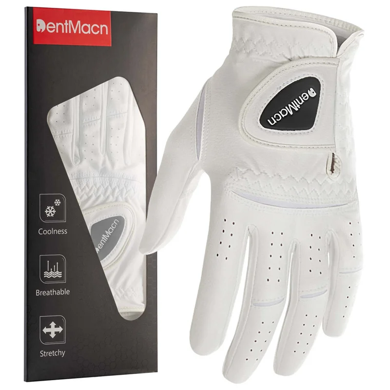 Golf Gloves for Men Left Right Hand Microfiber Soft Breathable Comfortable Fitting Golf Glove Non-Slip Durability Improved Grip