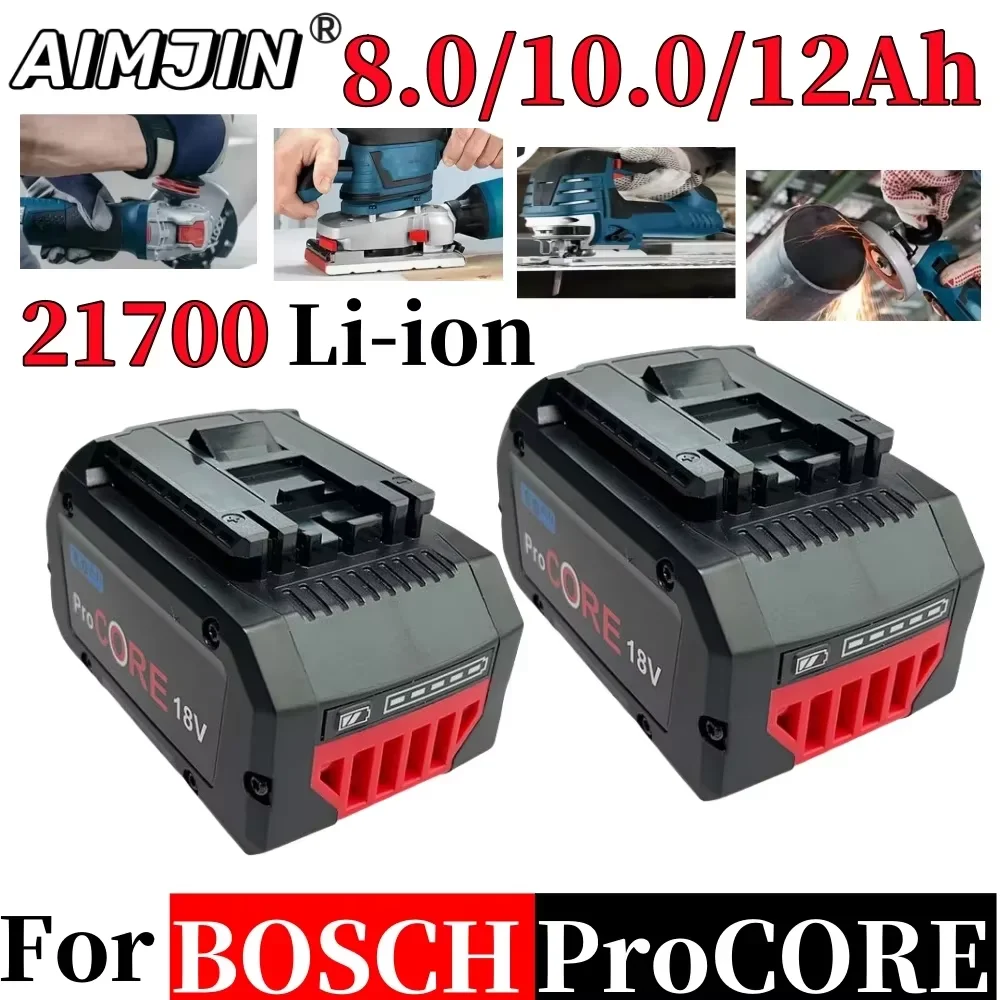 

8000mAh for Bosch ProCORE 18V 21700 BL1840 BAT618 BAT609 GBA18V80 Cordless Tool Replacement Battery
