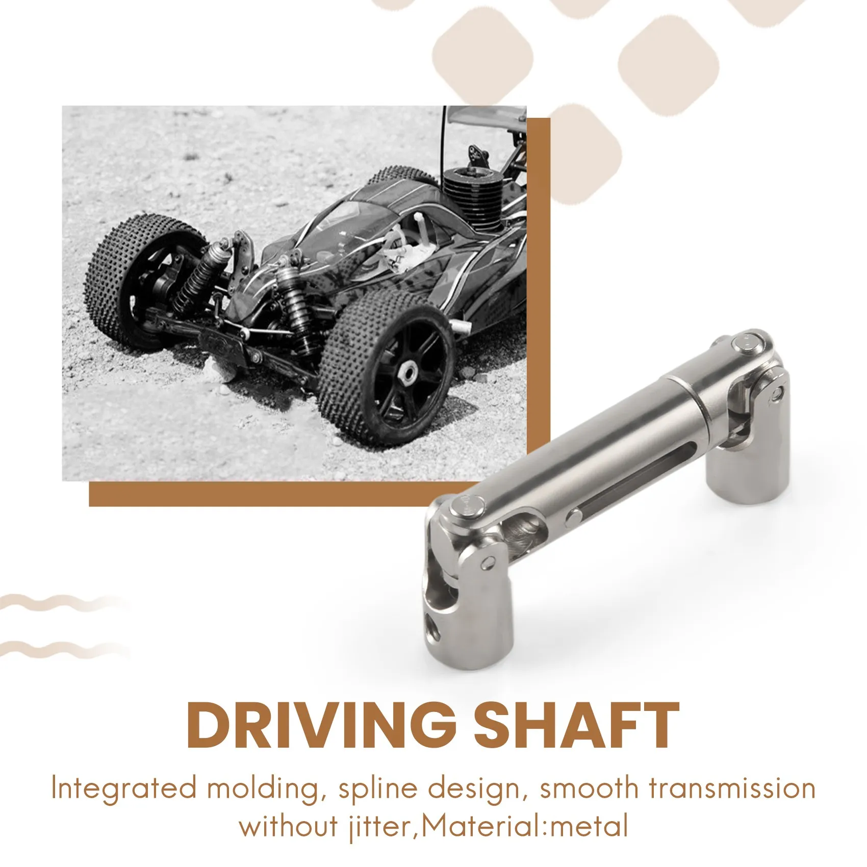 عمود قيادة معدني لشاحنة تحكم عن بعد ، سيارة مجنزرة ، عمود سفلي ، جزء ترقية لشاحنة تحكم عن بعد ، إكسسوارات