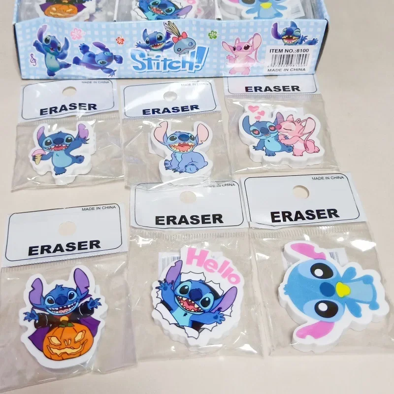 1set Disney Lilo & Stitch gomma materiale scolastico cancelleria Cartoon Stitch studente matita gomma per bambini regali premio pupilla