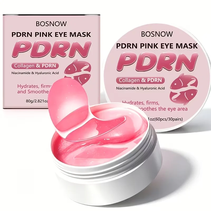 60 Stück Pn Pink Augenpads/Augenpflaster, Unter-Augen-Patches – Tiefenwirksam feuchtigkeitsspendend, für ein verfeinertes Erscheinungsbild, mit einem starken feuchtigkeitsspendenden und kühlenden Effekt, Gel-Augenpads verbessern die Haut um die Augen, geeignet für alle Hauttypen, Unisex – Detail 8