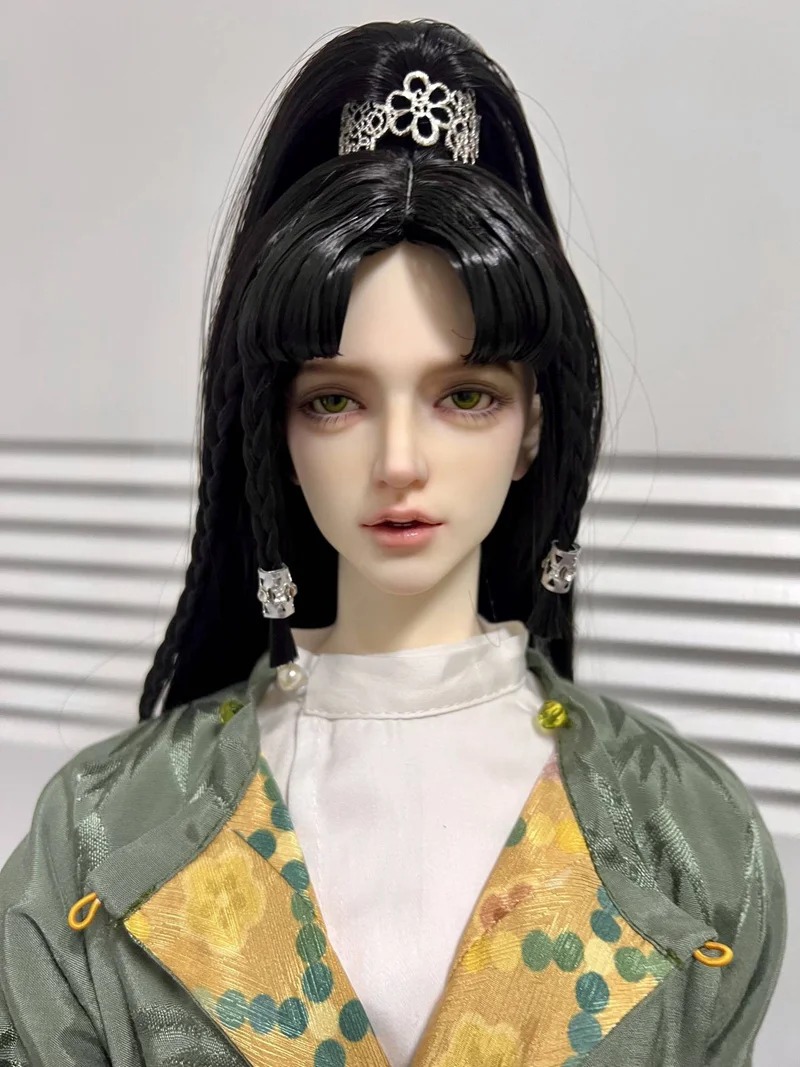 1/4 1/3 Scale BJD Wigs Ancient Costume Hanfu Vintage Long Hair Samurai Wig For MSD SD13 SSDF ID72 Uncle Doll Accessories A1389