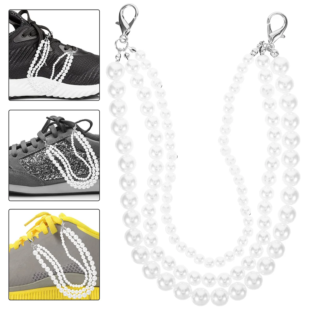 

Pearl Shoe Chain Athletic Shoes Decoration Jewelry Boot Chains Footwear Women Jewelries for