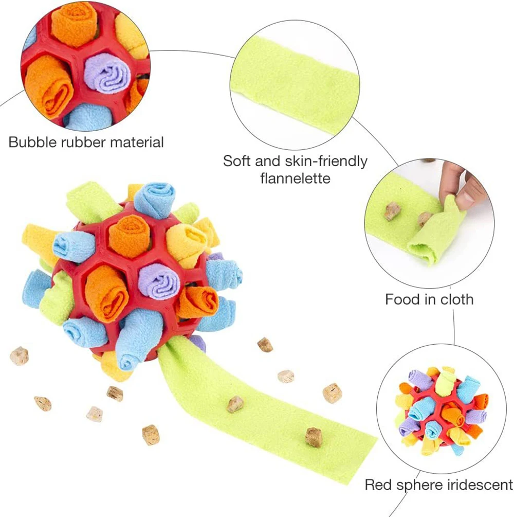 Brinquedo interativo do treinamento educacional para animais de estimação, Sniffing Ball, Incentiva o forrageamento natural e a alimentação