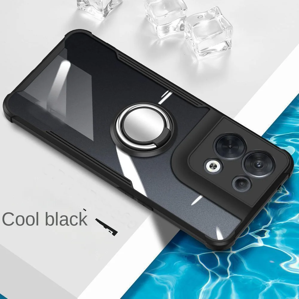 For Xiaomi POCO M6 Pro 4G Case Soft Silicone Transparent Shockproof With Ring Protective Back Cover For Xiaomi POCO X6 Pro Shell