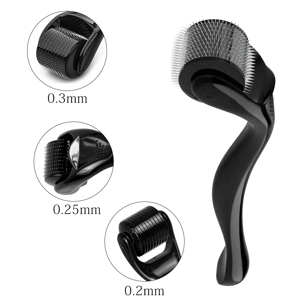 

0.2/0.25/0.3mm Derma Roller Beard and Hair Derma Roller Professional 540 Microneedles Titanium Derma Roller