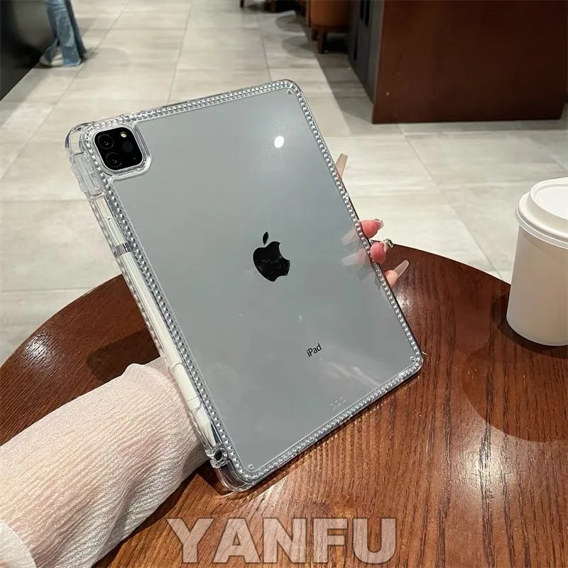 

Acrylic Case For ipad 12th 11th Pro air 11 13 M4 12.9 Cover iPad 4th 5th 10th 10.9 9.7 Clear Hard Funda iPad 7th 8th 9th 10.2