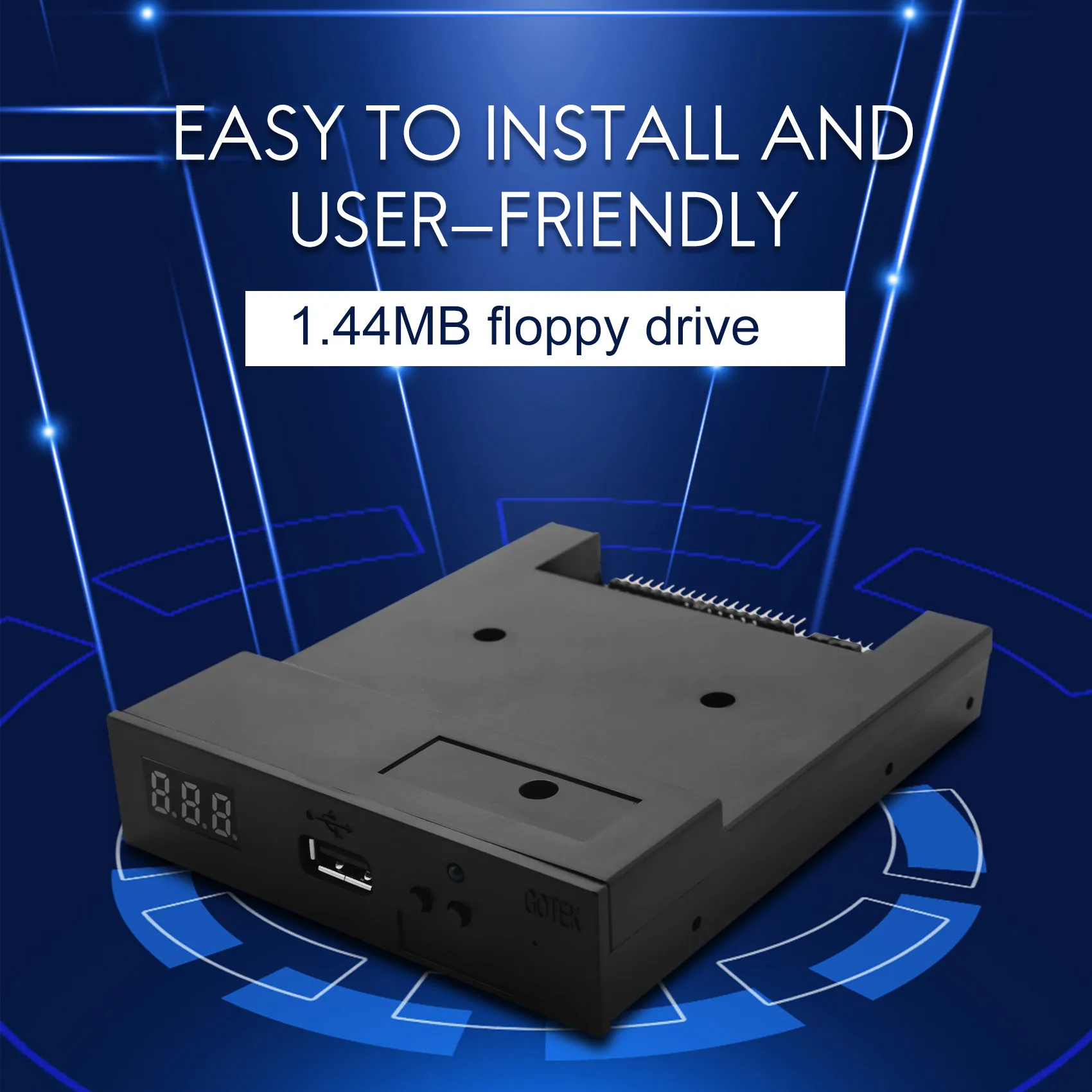 B66C SFR1M44-U100K Black 3.5 inch 1.44MB USB SSD FLOPPY DRIVE EMULATOR for YAMAHA KORG ROLAND Electronic Keyboard GOTEK