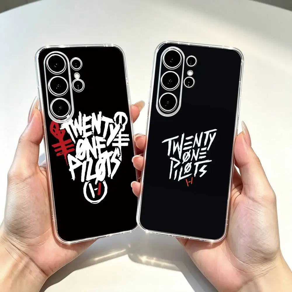 T-Twenty O-One P-Pilots  Phone Case For Samsung S25,S24,S21,S22,S23,S30,Ultra,S20,Plus,Fe Transparent Cover