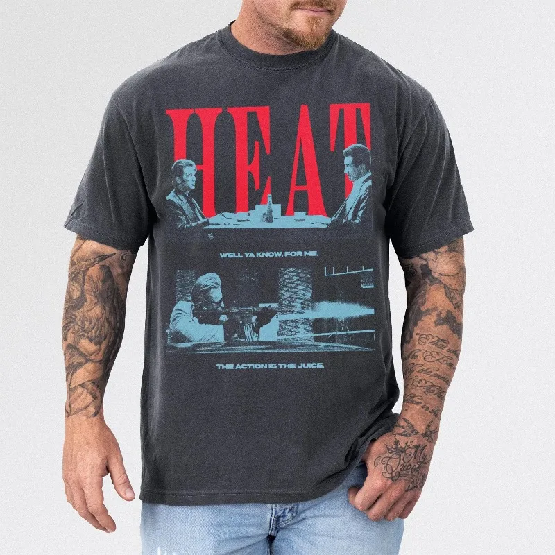 Vintage 90's Movie T-Shirt, Diner Scene Heat Graphic Tee Four season popular unisex cotton T-shirt