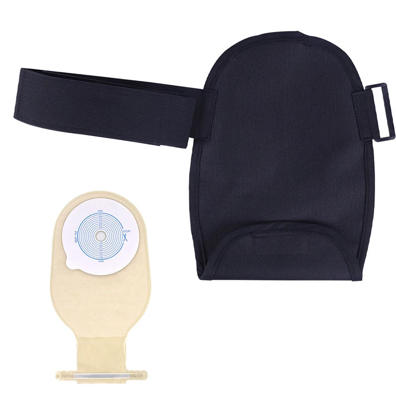 The Ostomy Bag Cover Water Resistant Adjustable The Ostomy Bag Waist Fixed Load-bearing Hanging Bag Colostomy Pouch Cover