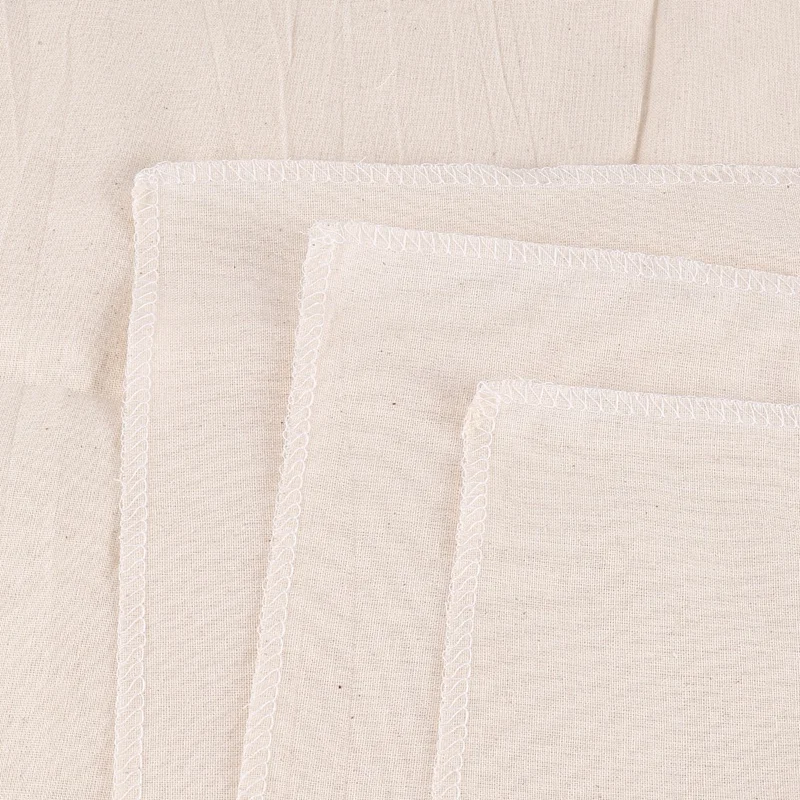 Muslin Cloths For Cooking, 50X50cm, Grade Hemmed Cheese Cloths For Straining, Unbleached Pure Cotton Cheese Cloth 3 Pcs