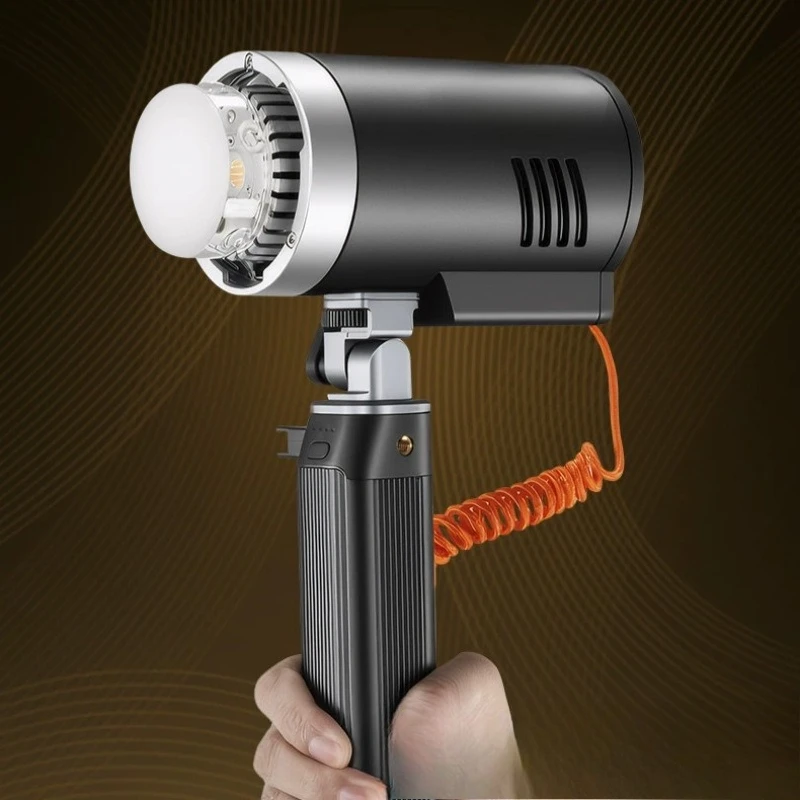 Outdoor flash Lithium battery SLR camera Dual head pocket photography light