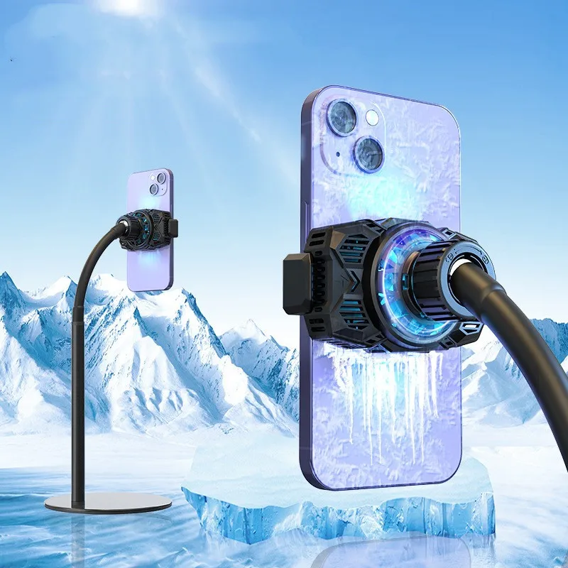 

Портативный кулер для телефона с держателем для телефона для записи видео, вентилятор для сотового телефона для iPhone, радиатор для телефона, кулер для смартфона