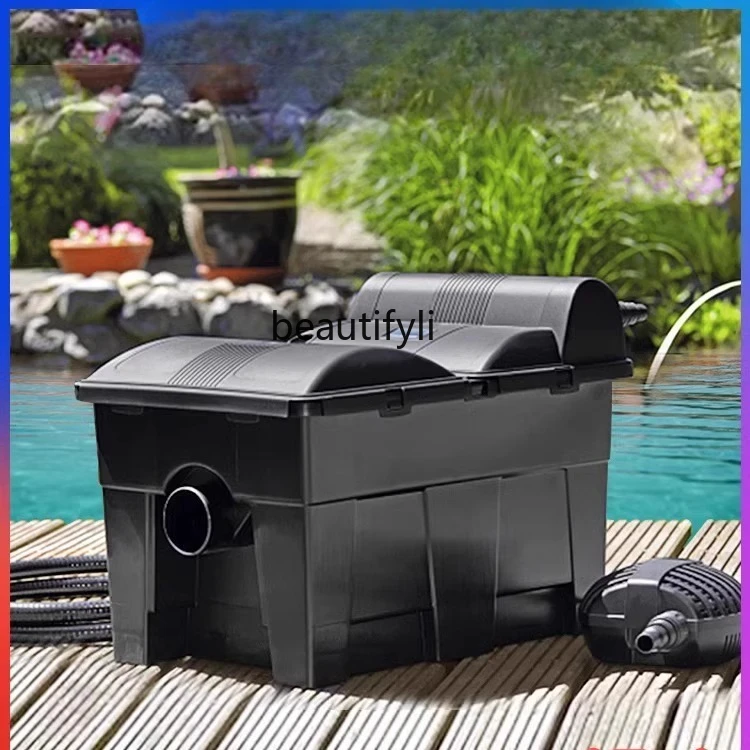 

Outdoor household pool fish pond filter small ecological circulation filtration system equipment