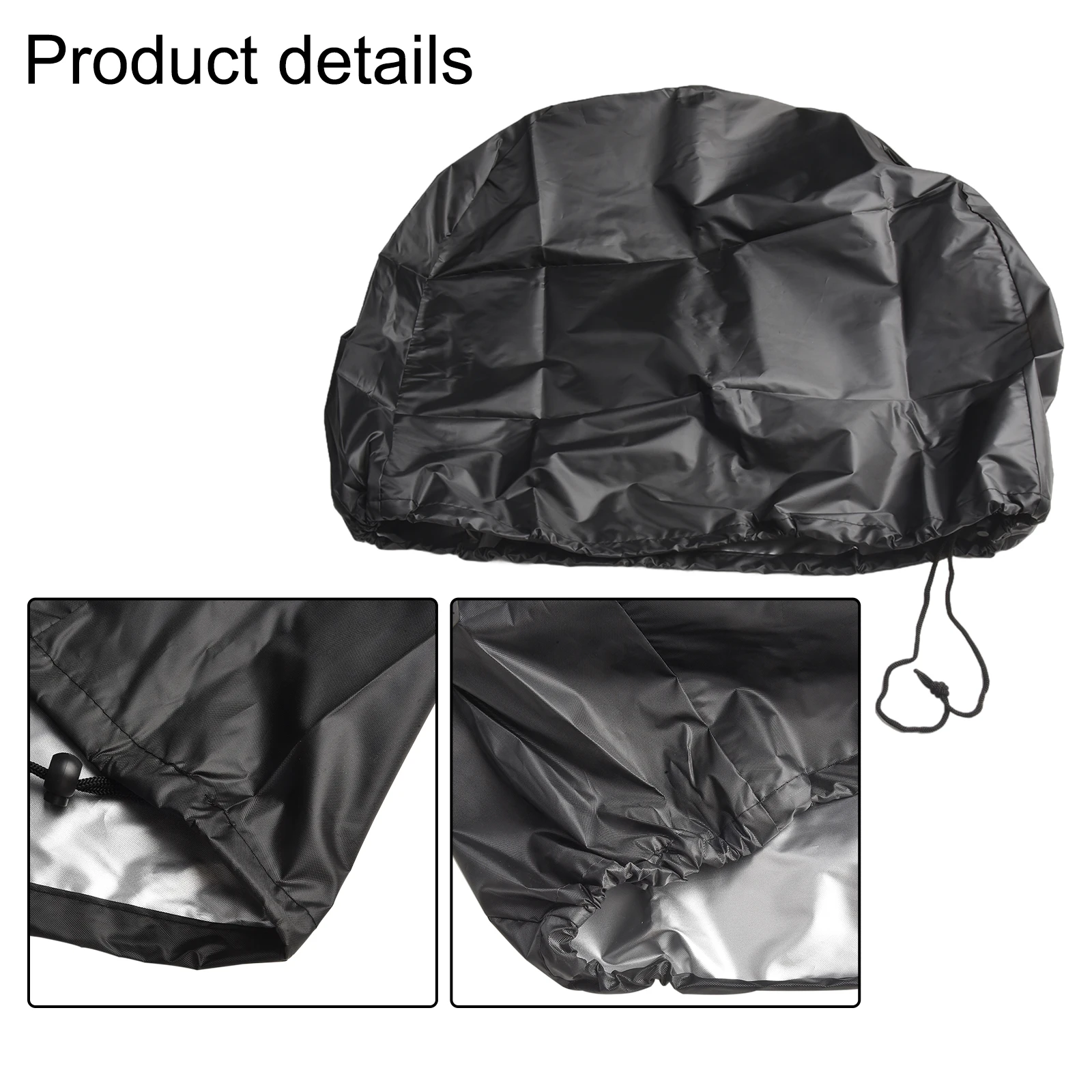 1pcs 210D Oxford Cloth  Foldable Industrial Electric Fan Cover Fan Cover Sun Protection Dust Cover 61*19*61cm Black