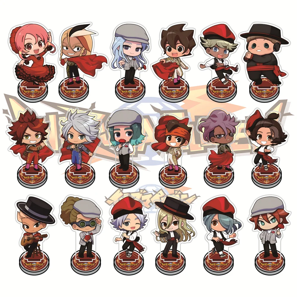 Inazuma Eleven 10cm Spanish Flamenco Outfit Q-Style Acrylic Stand Figures Keychain Anime Collectible Standee Desk Deco
