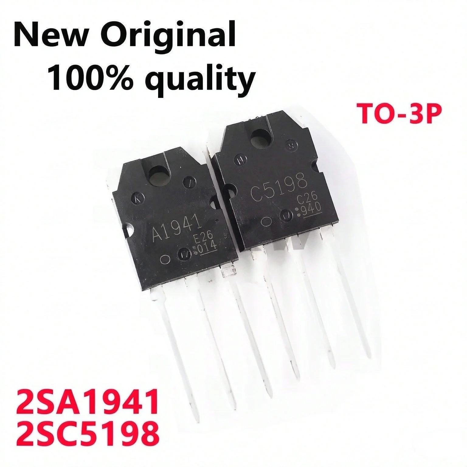 10/PCS New Original 2SA1941 A1941 2SC5198 C5198 (5PCS A1941 + 5PCS C5198) TO-3P Fever audio amplifier tube In Stock