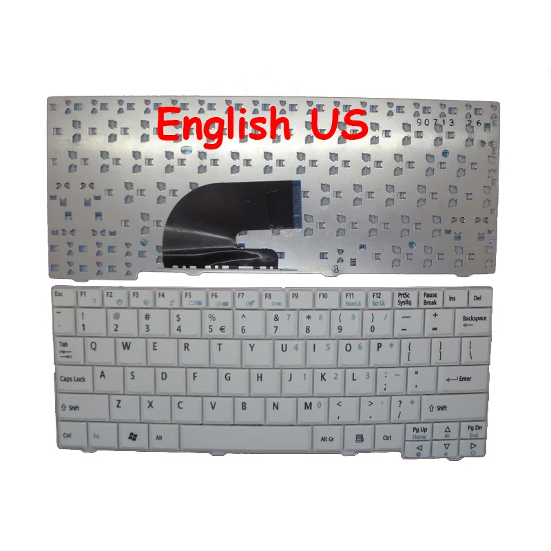 

US Keyboard For ACER AS ZG5 D150 D250 Russian Canada V091902AK1 AK3 V091902AS1 AS3 KB.INT00.523 .513 AEZG5700130 AEZG5U00130