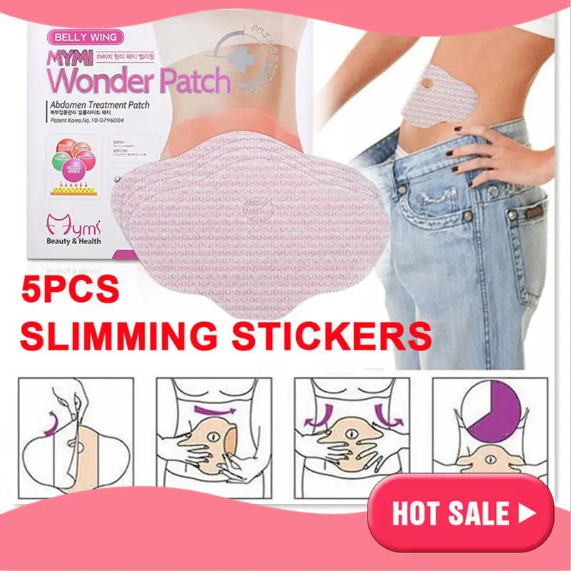 

Detox Adhesive Sheet Weight Loss Sticker Fashion Herbs 5pcs Burner Body Slimming Burning Patch Stomach Abdomen Far Away From Fat