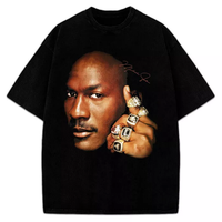 Michael Jordan Six Championship 6 Rings Last Dance Graphic 90's Bulls T-Shirt