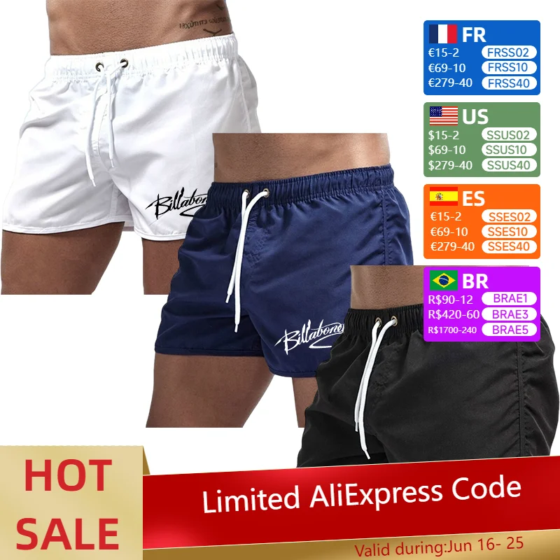 

3 Pack Mens Board Shorts High Quality Breathable Quick Dry Beach Shorts Male Daily Sport Fitness Cycling Shorts 3 in 1 Package