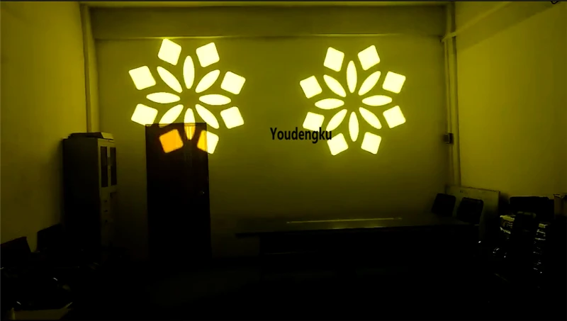 Projecteur à Tête Mobile LED avec Flycase, Éclairage Gobo, 230W, 2 Pièces