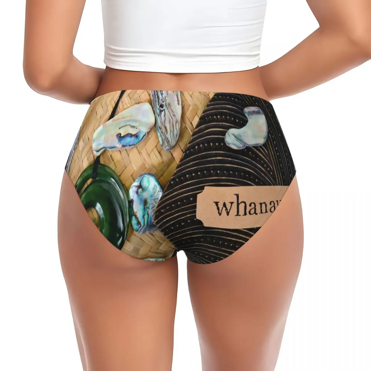 Custom Womens NZ Maoris Brief Panties Female Soft Whanau Family Underwear Underpants