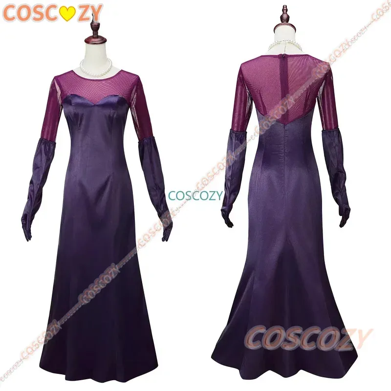 Lilith-vestido de Cosplay para mujer, disfraz de dibujos animados de Hazbin, collar, guantes, corona, disfraz de Hotel, trajes de Carnaval de Halloween